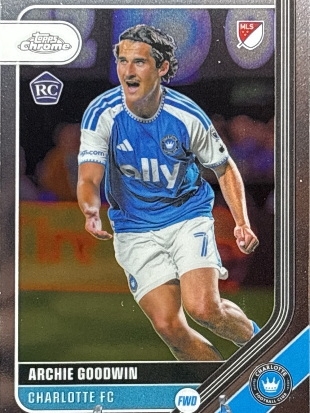 Topps Archie Goodwin Charlotte FC Rookie Soccer Trading Card